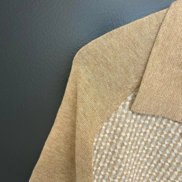 Men’s XL Abercrombie and fitch vintage short sleeved checkered sweater, Mint con - Picture 5 of 6